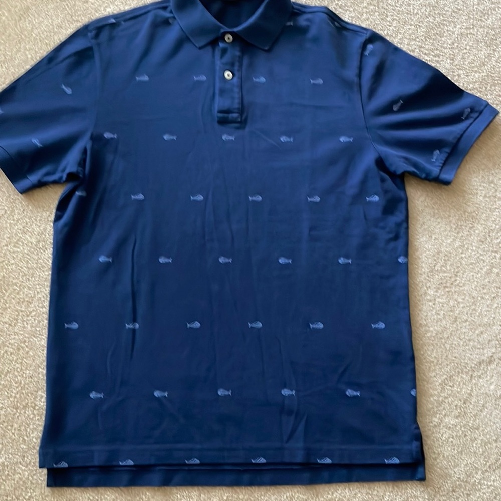 Short Sleeve Navy Polo